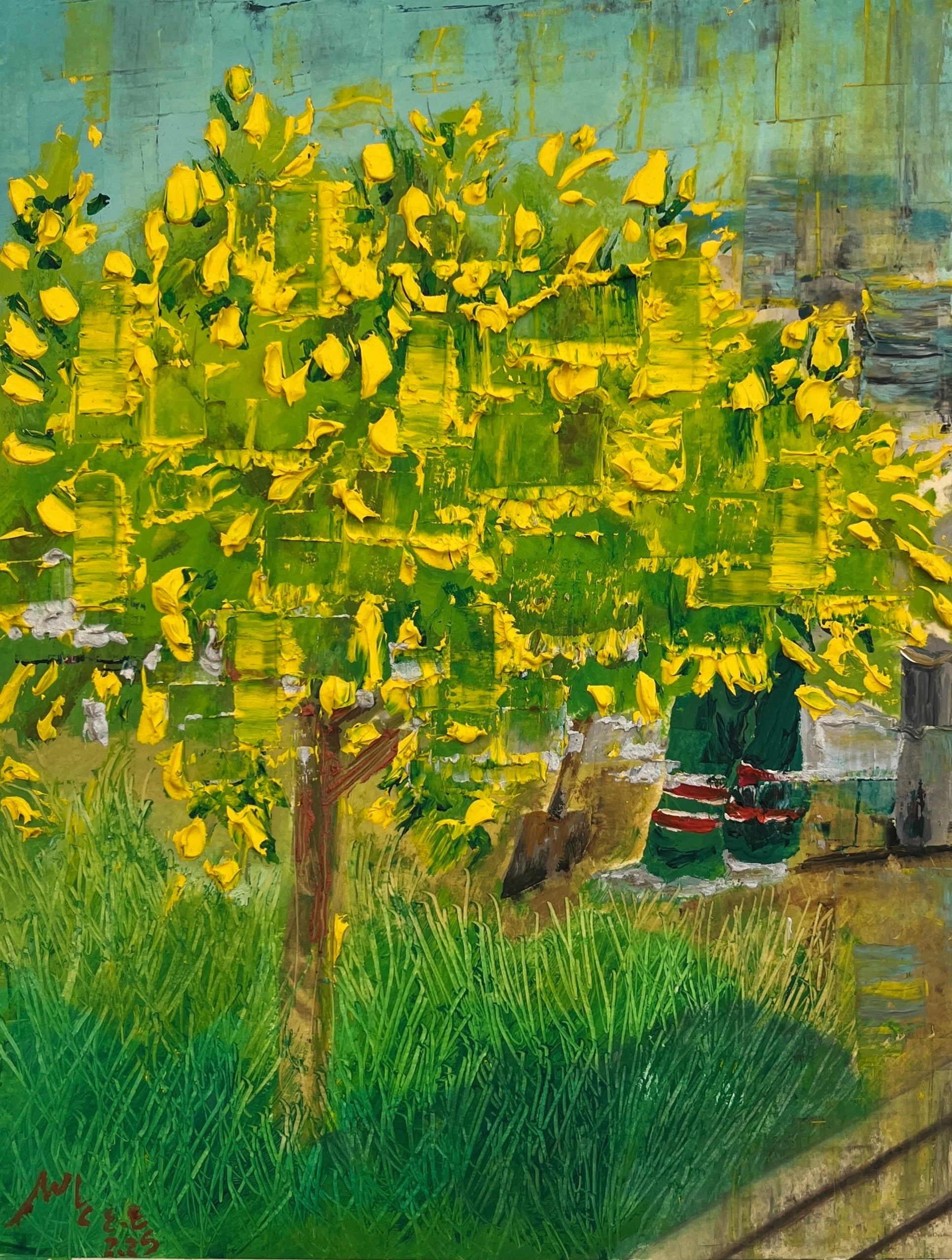 "City Workers No.2" Painting