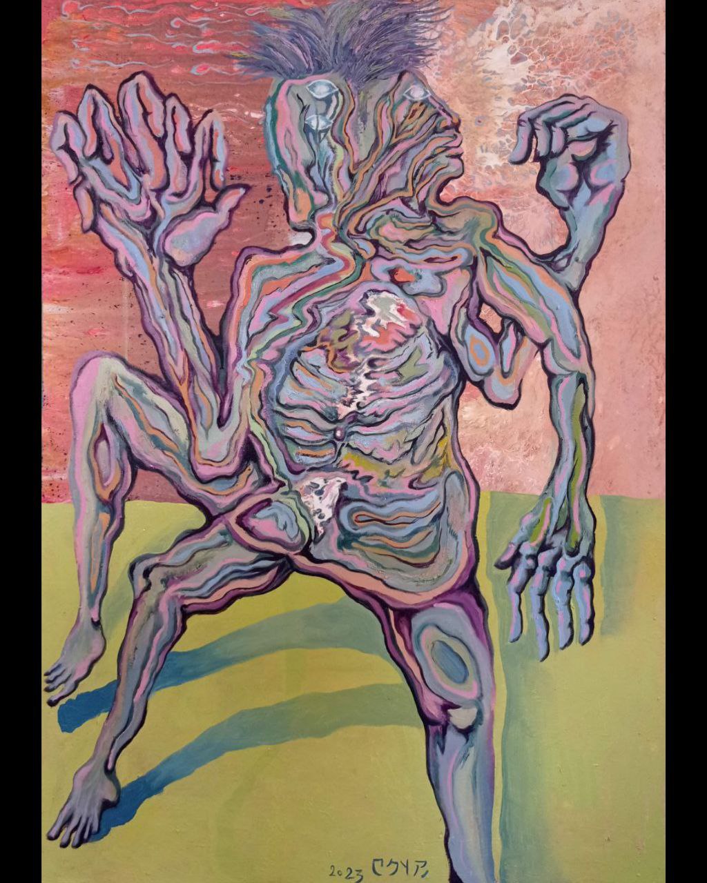 "Figure No. 5" Painting