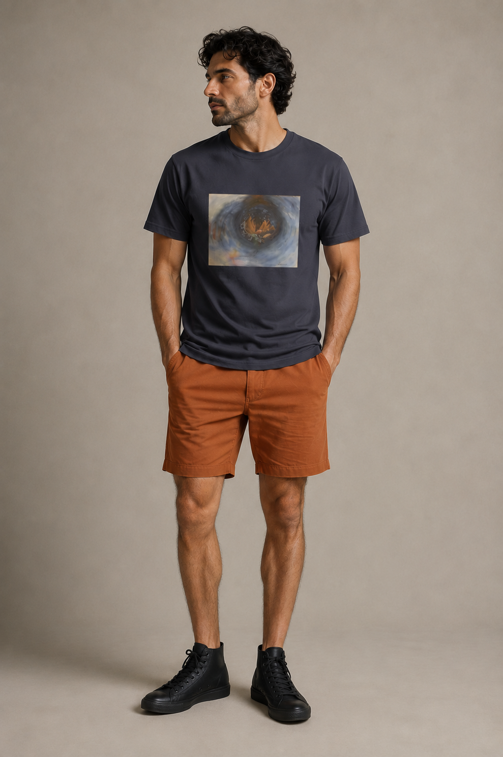 "Drift" Unisex garment-dyed heavyweight T-shirt