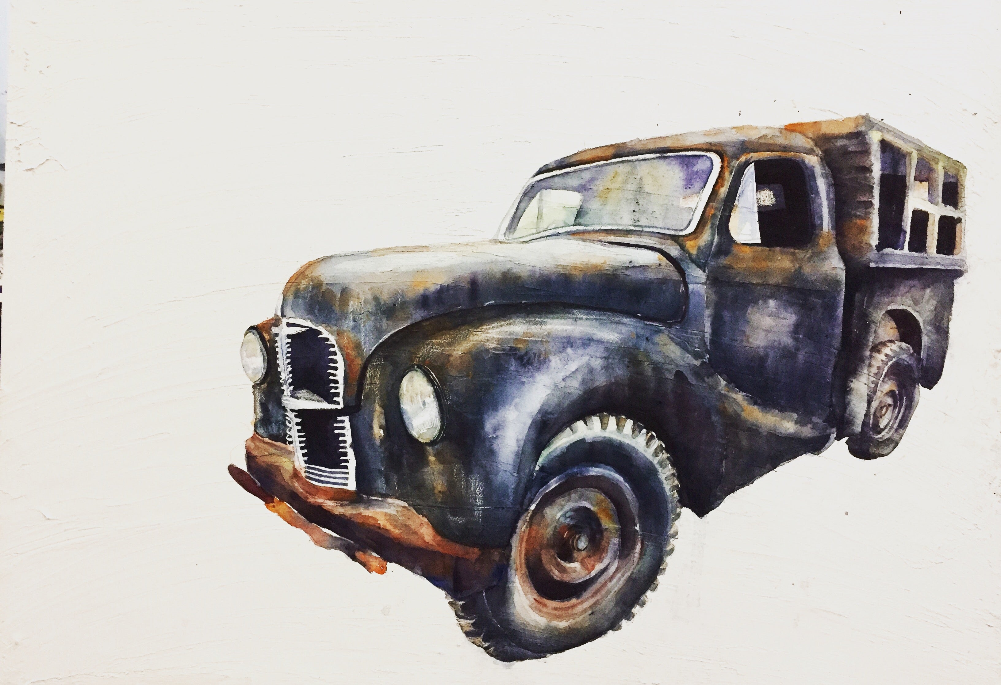 "The Black Car" Print