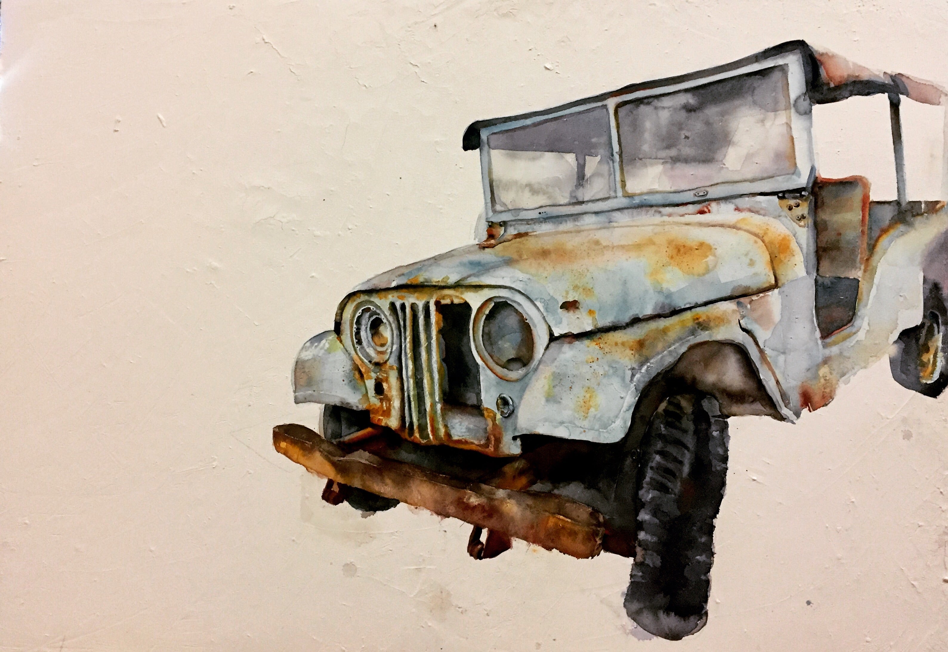 "The Gendarme's Car" Print